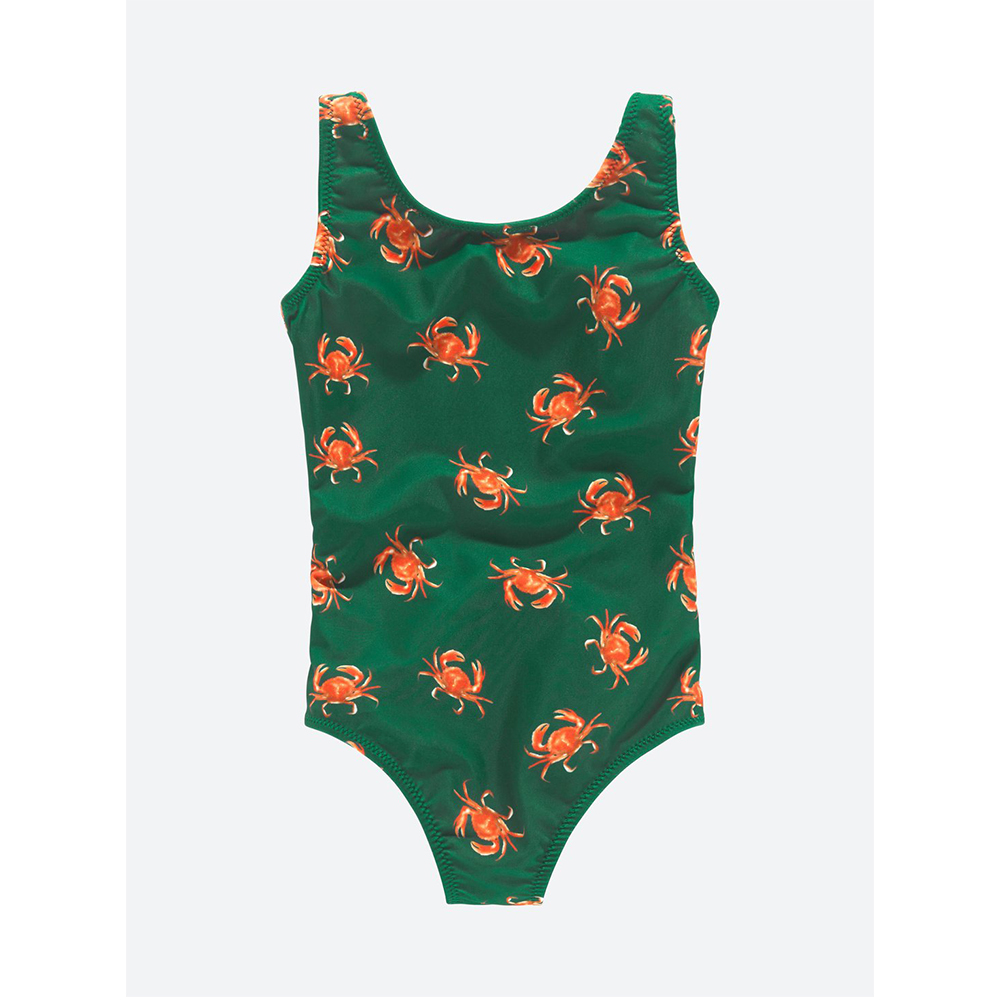 OAS Kids Oh Crab Bathing Suit Παιδικό Ολόσωμο Μαγιό ' πράσινο΄ - Πράσινο