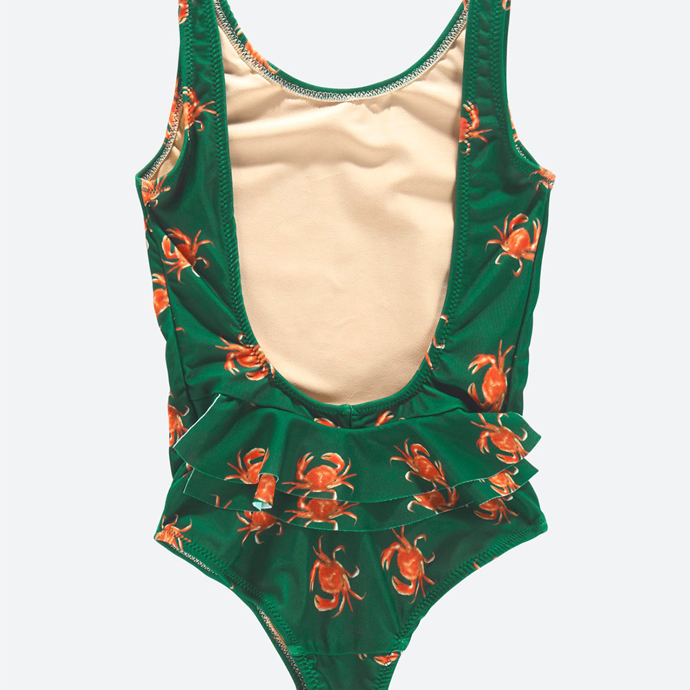 OAS Kids Oh Crab Bathing Suit Παιδικό Ολόσωμο Μαγιό ' πράσινο΄ - 2