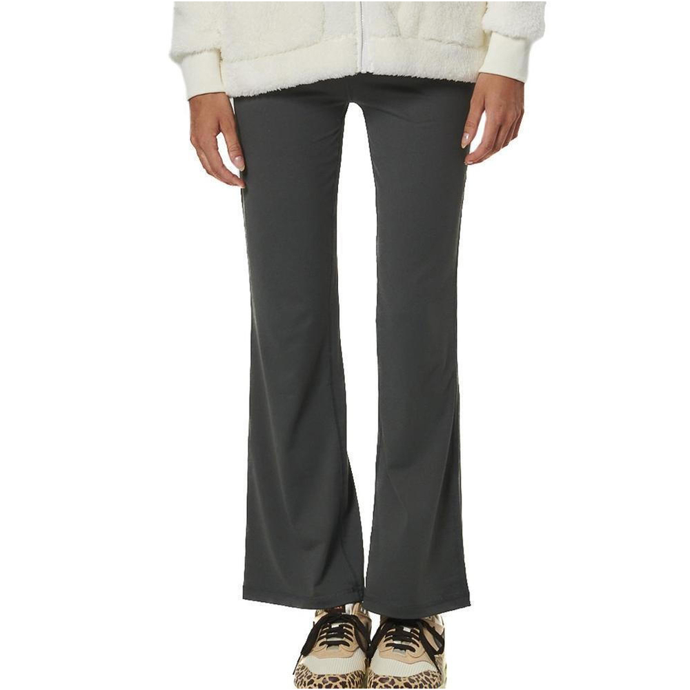 BODY ACTION Women's Wide-Leg Leggings Γυναικείο Κολάν Καμπάνα - Γκρι