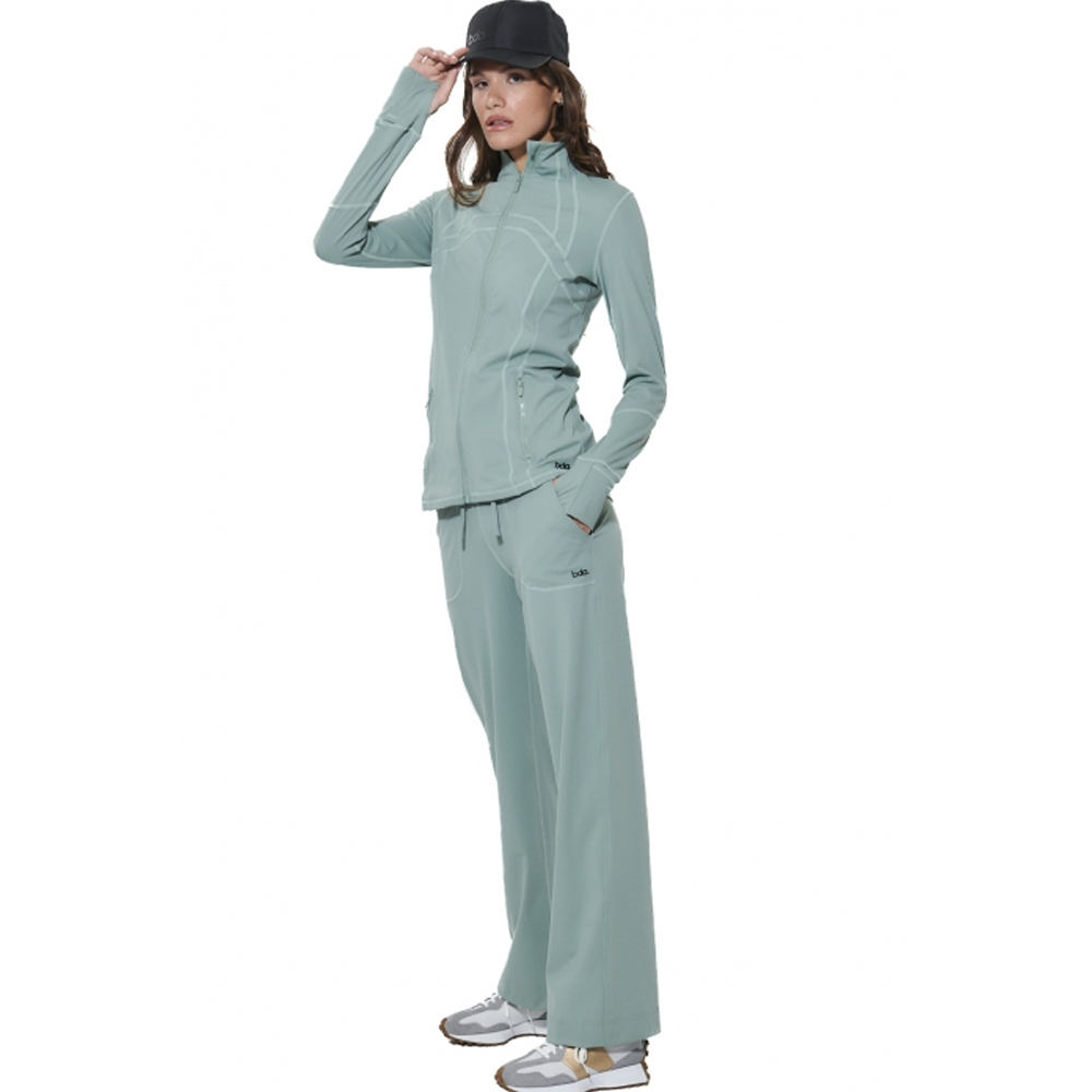 BODY ACTION Women's Open - Hem Tight Pants Γυναικείο Παντελόνι Φόρμας - 3