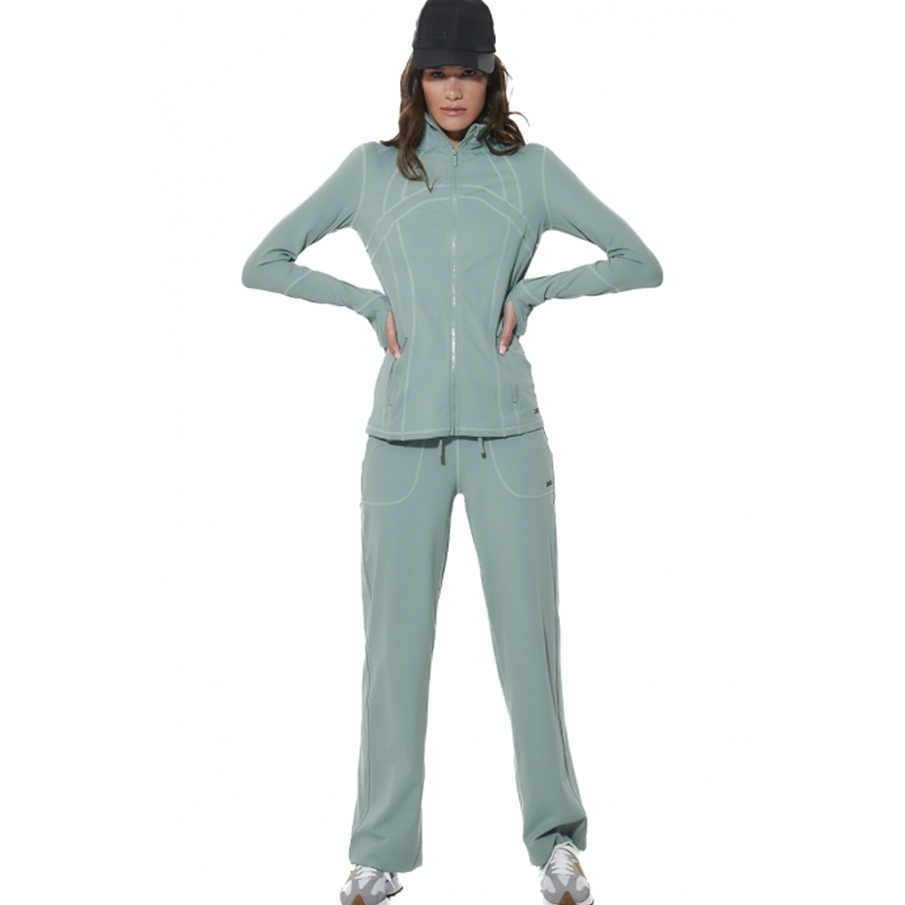 BODY ACTION Women's Open - Hem Tight Pants Γυναικείο Παντελόνι Φόρμας - 4