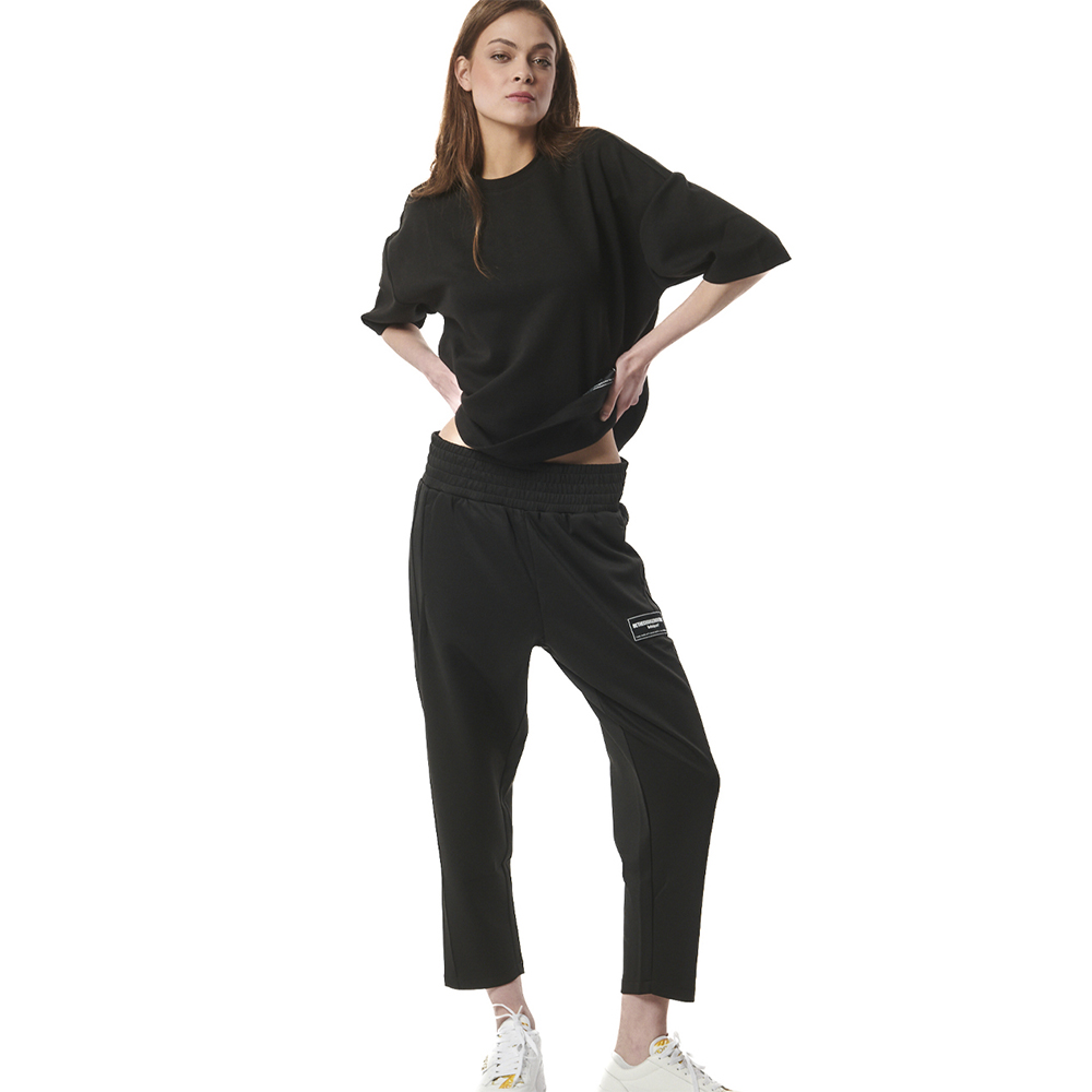 BODY ACTION Women's Tech Fleece Cropped Track Pants Γυναικείο Παντελόνι Φόρμας Cropped - 5