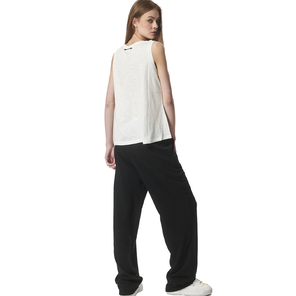 BODY ACTION Women's Terry Wide-Leg Jzz Pants Γυναικείο Παντελόνι Φόρμας - 3