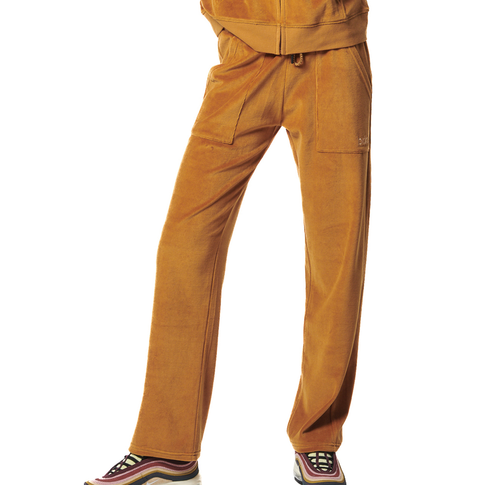 BODY ACTION Women's Basic Velour Pants Γυναικείο Παντελόνι Φόρμας - 1