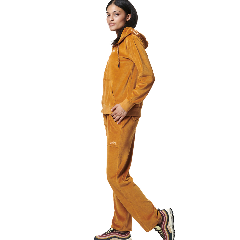 BODY ACTION Women's Basic Velour Pants Γυναικείο Παντελόνι Φόρμας - 3