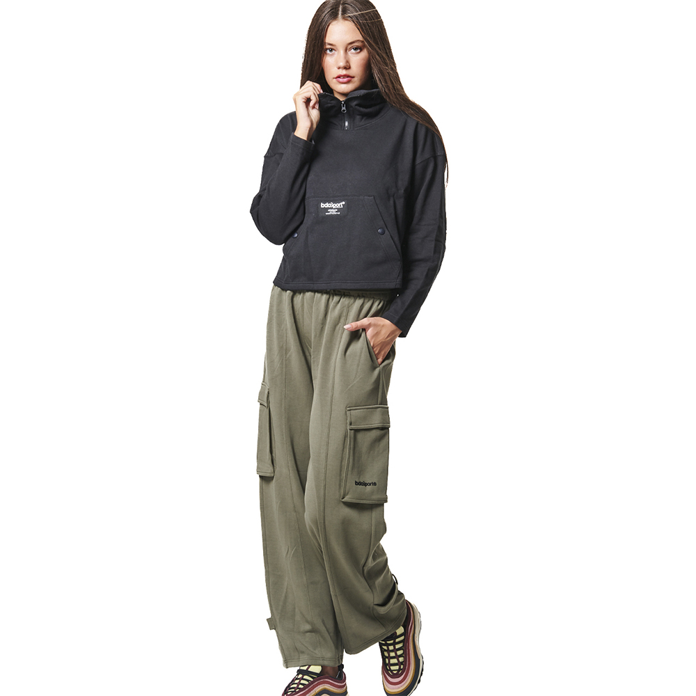 BODY ACTION Women's Modal Cargo Trousers Γυναικείο Παντελόνι - 3