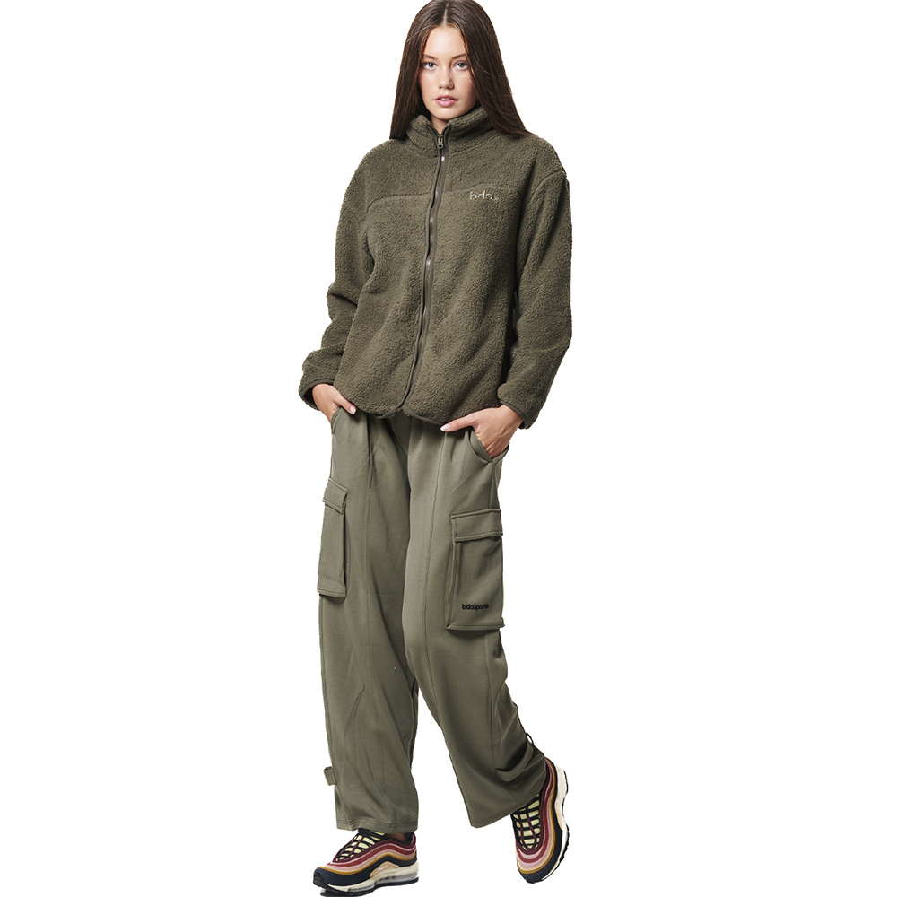 BODY ACTION Women's Modal Cargo Trousers Γυναικείο Παντελόνι - 4