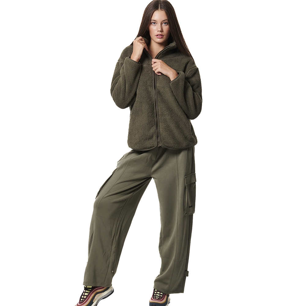 BODY ACTION Women's Modal Cargo Trousers Γυναικείο Παντελόνι - 5