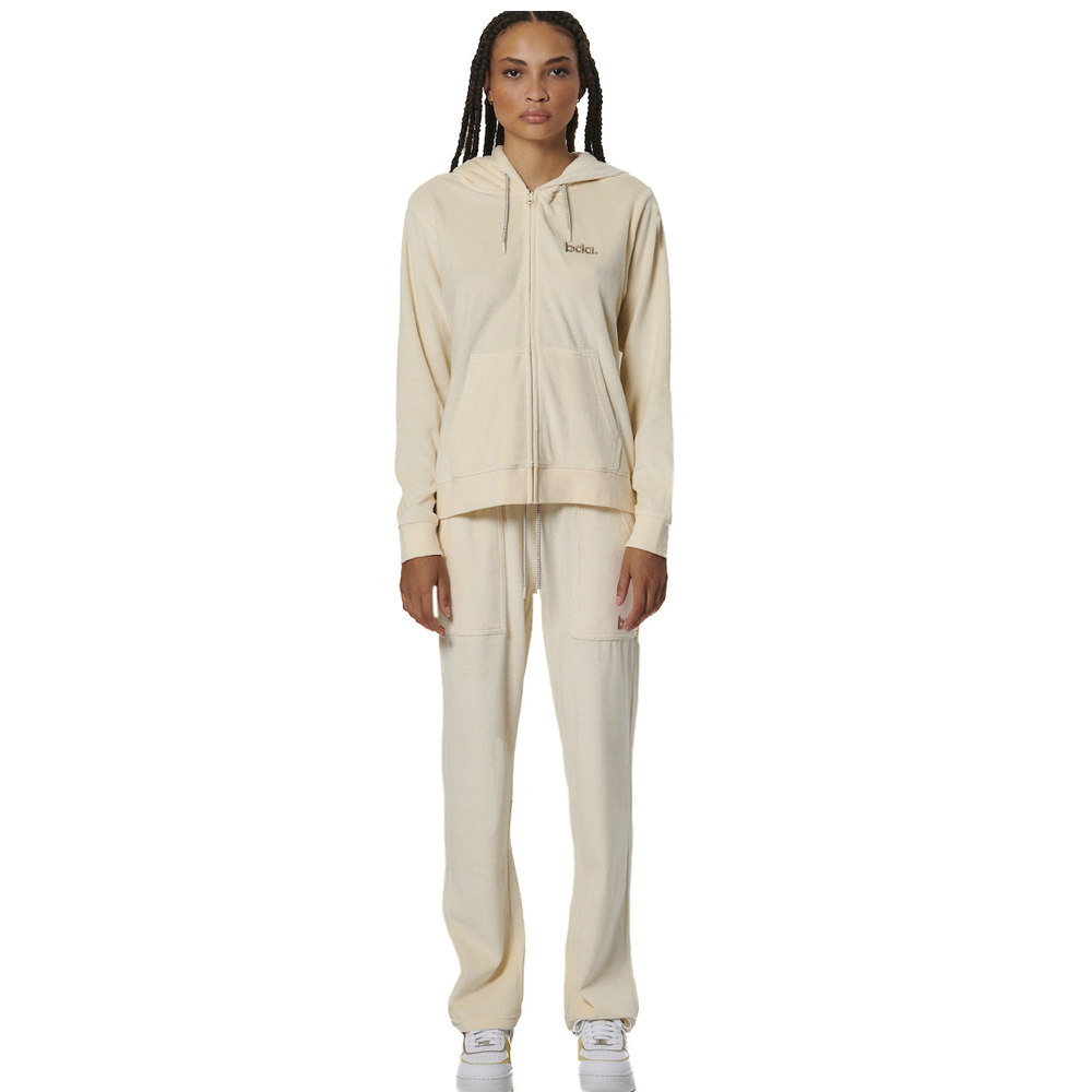 BODY ACTION Women's Basic Velour Pants Γυναικείο Παντελόνι Φόρμας - 3