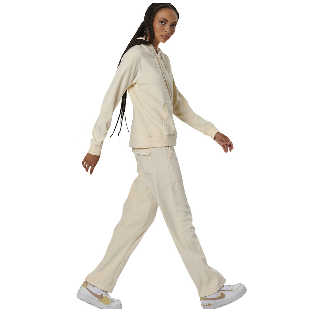 BODY ACTION Women's Basic Velour Pants Γυναικείο Παντελόνι Φόρμας - 4
