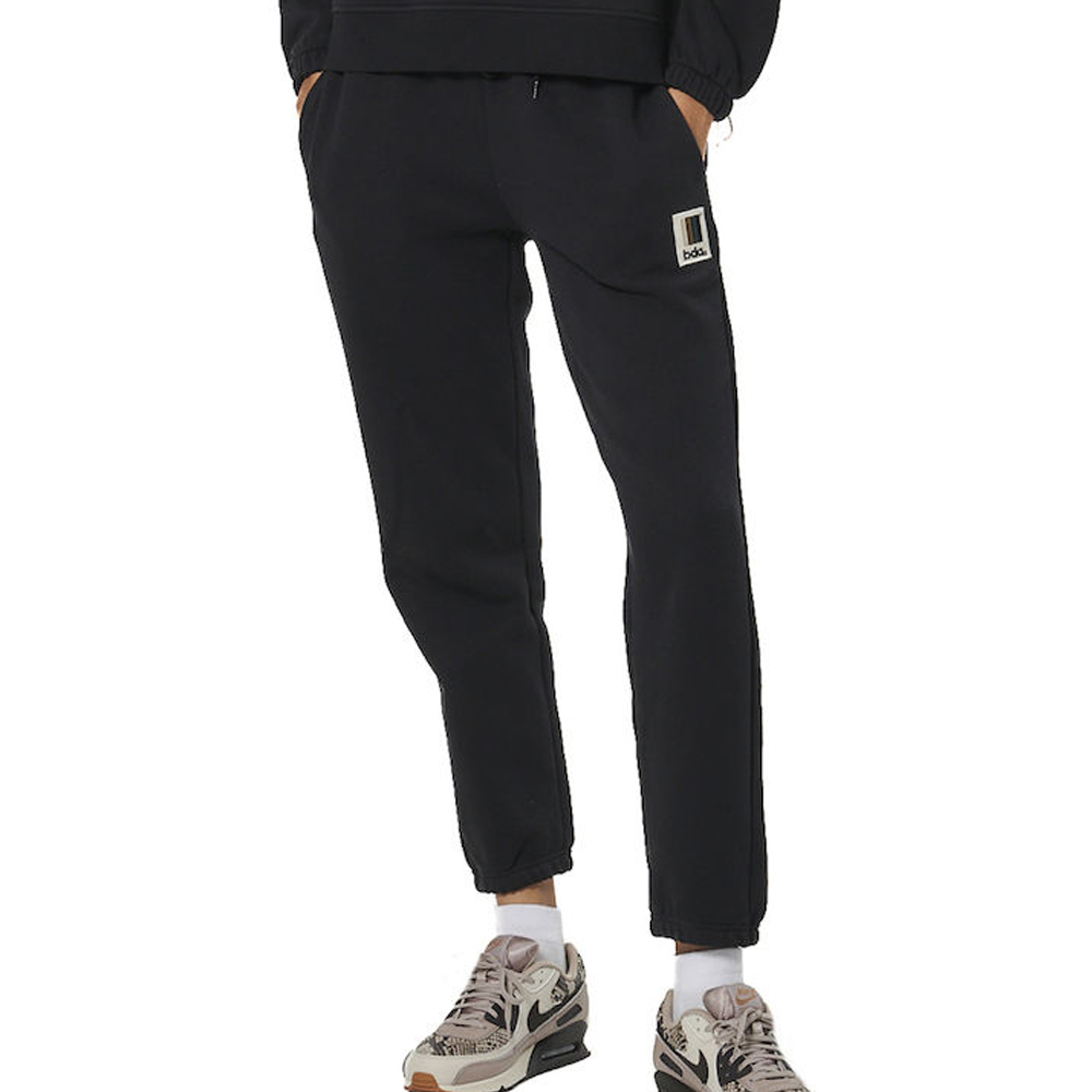 BODY ACTION Women's Fleece Joggers Γυναικείο Παντελόνι Φόρμας - Μαύρο