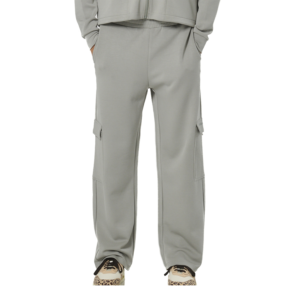 BODY ACTION Women's Wide-Leg Cargo Trousers Γυναικείο Παντελόνι Φόρμας - Πράσινο