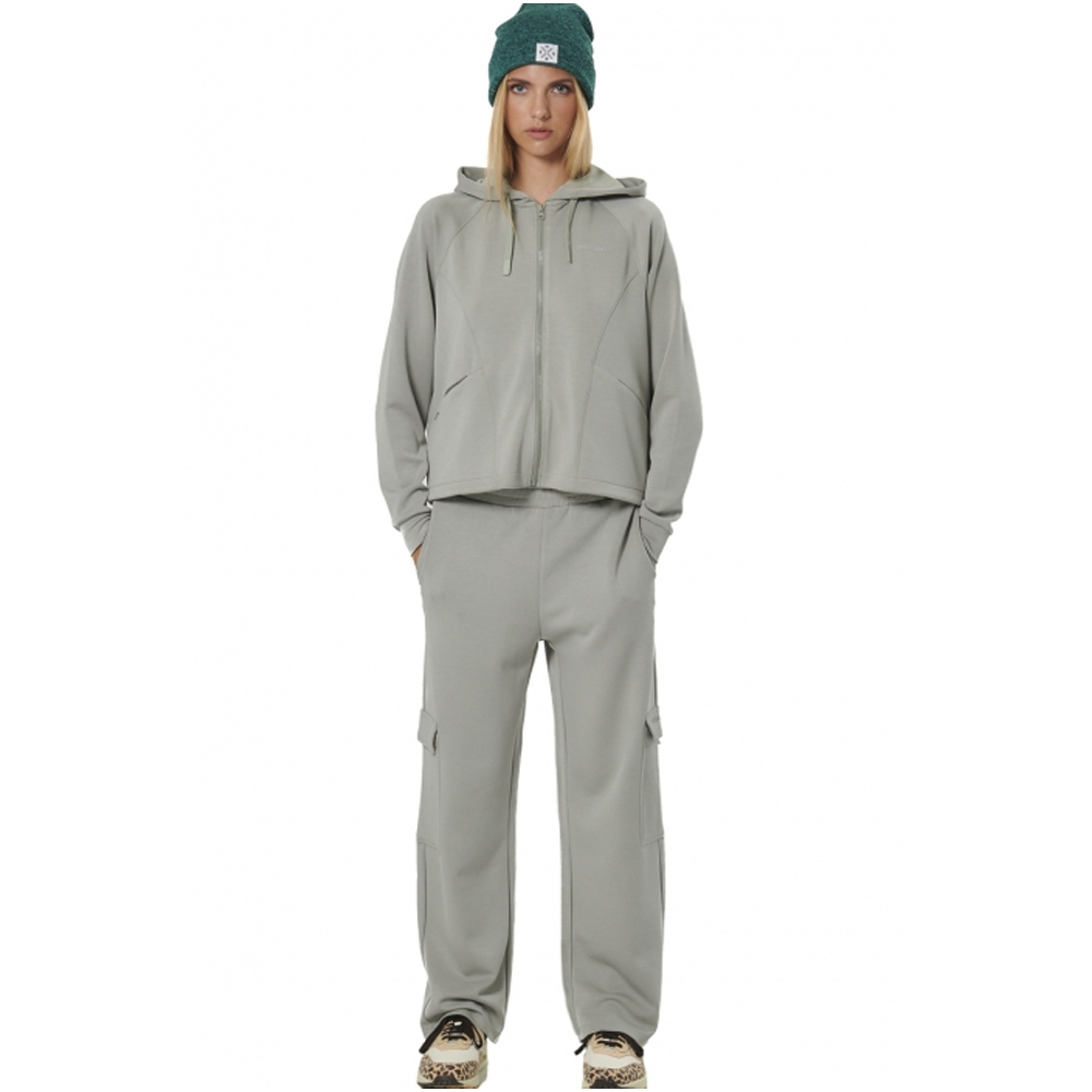 BODY ACTION Women's Wide-Leg Cargo Trousers Γυναικείο Παντελόνι Φόρμας - 3