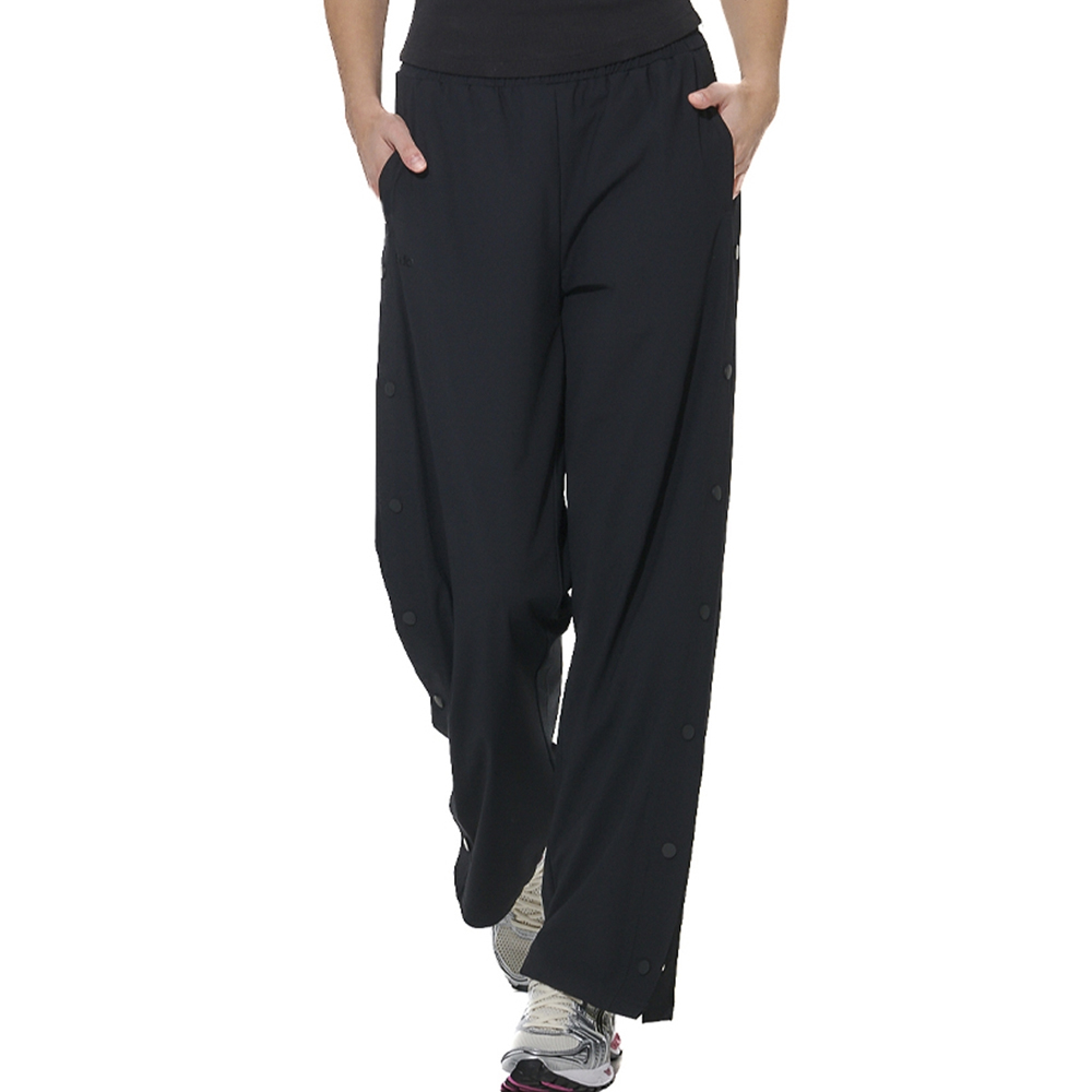 BODY ACTION Women's Wide - Leg Yoga Trousers Γυναικείο Παντελόνι - Μαύρο