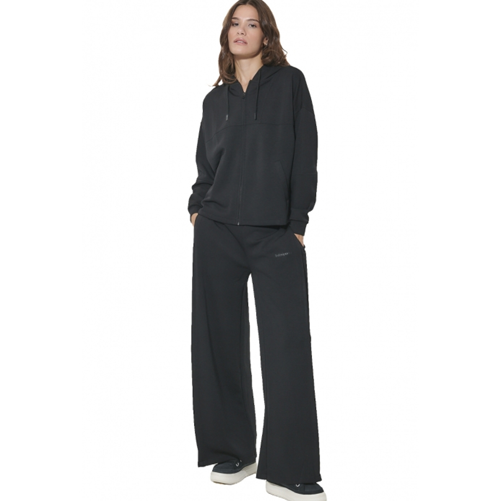 BODY ACTION Women's Modal Wide - Leg Trousers Γυναικείο Παντελόνι Φόρμας - 3