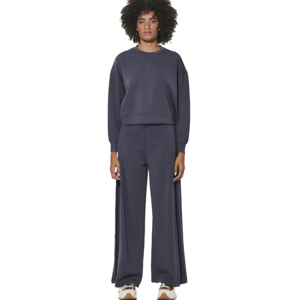 BODY ACTION Women's Modal Wide - Leg Trousers Γυναικείο Παντελόνι Φόρμας - 3