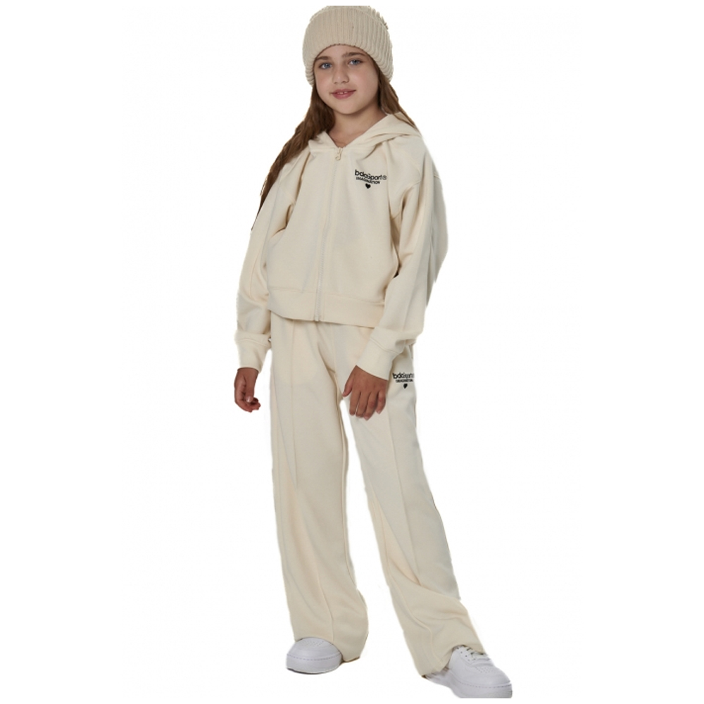 BODY ACTION Girl's Wide-Leg Modal Trousers Παιδικό Παντελόνι Φόρμας - 3