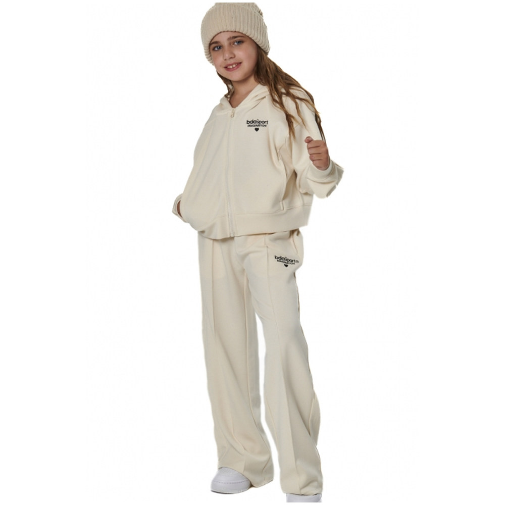 BODY ACTION Girl's Wide-Leg Modal Trousers Παιδικό Παντελόνι Φόρμας - 4