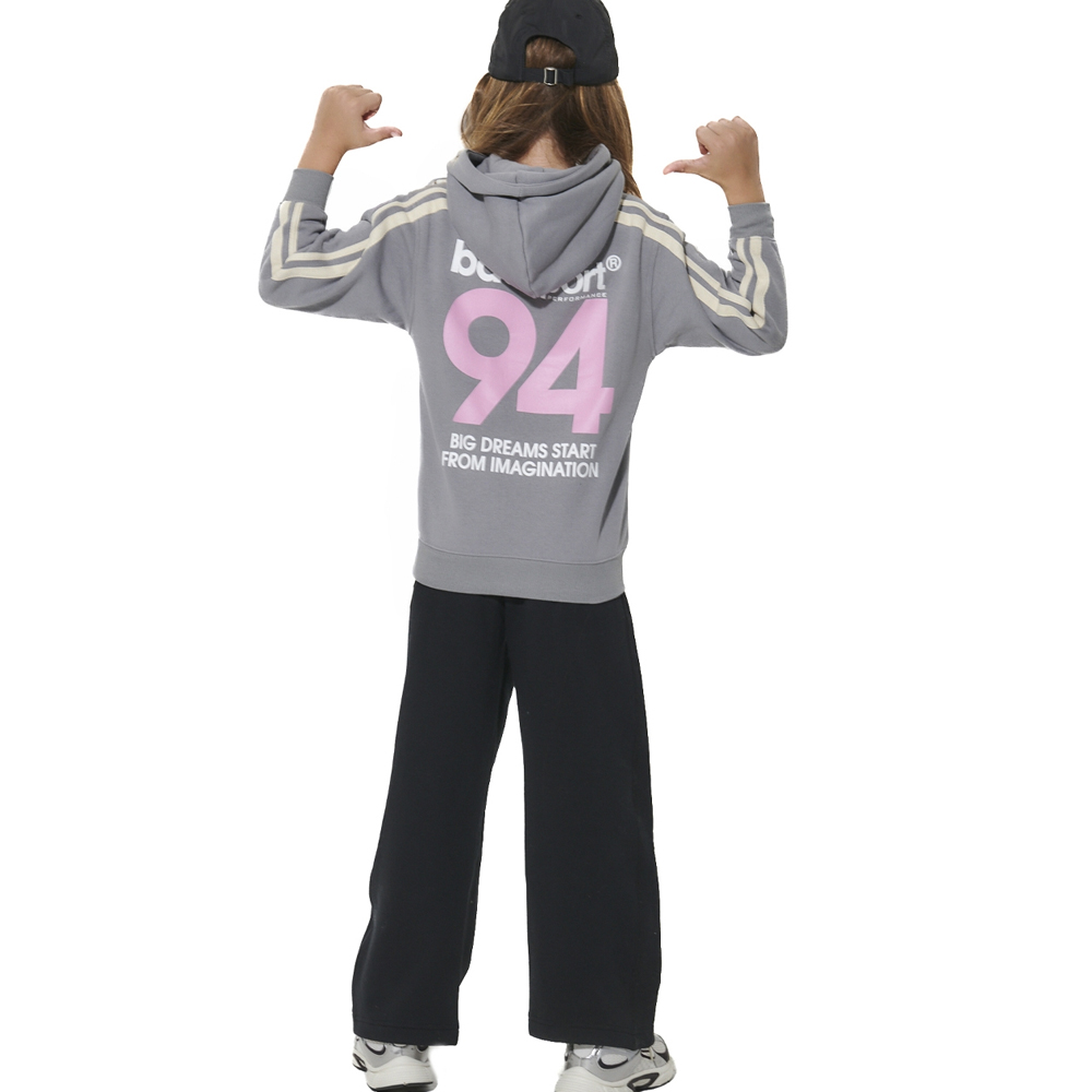 BODY ACTION Girl's Wide - Leg  Fleece Trousers Παιδικό Παντελόνι Φόρμας - 2