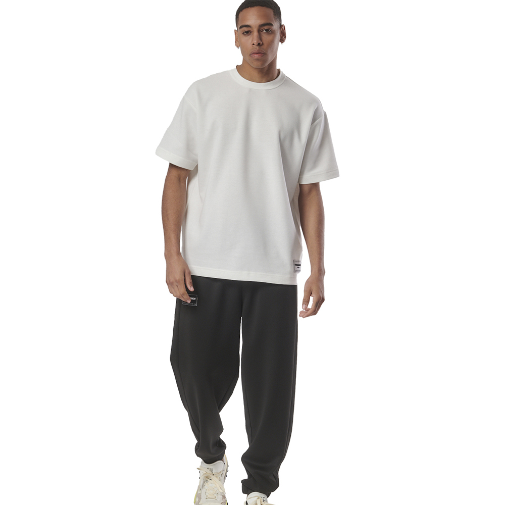 BODY ACTION Men's Tech Fleece Oversized Pants Ανδρικό Παντελόνι Φόρμας - 4