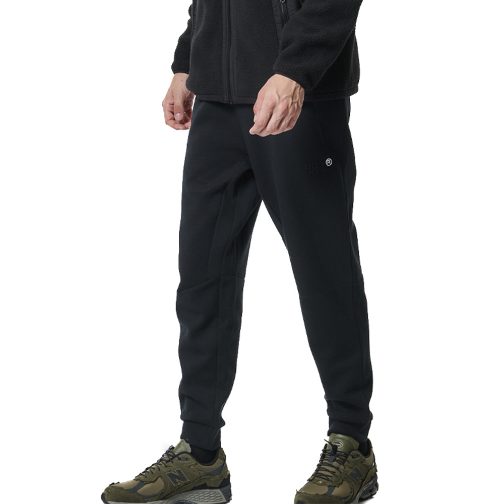 BODY ACTION Men's Sport Gym Tech Fleece Joggers Ανδρικό Παντελόνι Φόρμας - Μαύρο