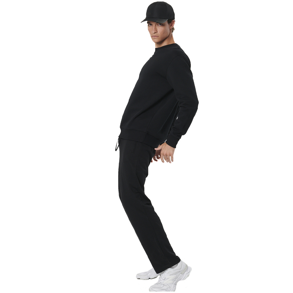 BODY ACTION Men's Essentials French Terry Pants  Ανδρικό Παντελόνι Φόρμας - 4