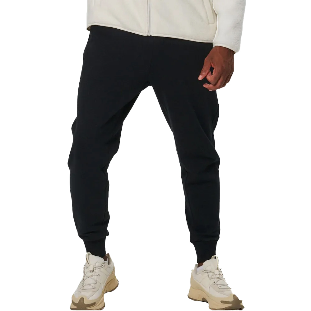 BODY ACTION Men's Fleece Sportstyle Joggers Ανδρικό Παντελόνι Φόρμας - Μαύρο