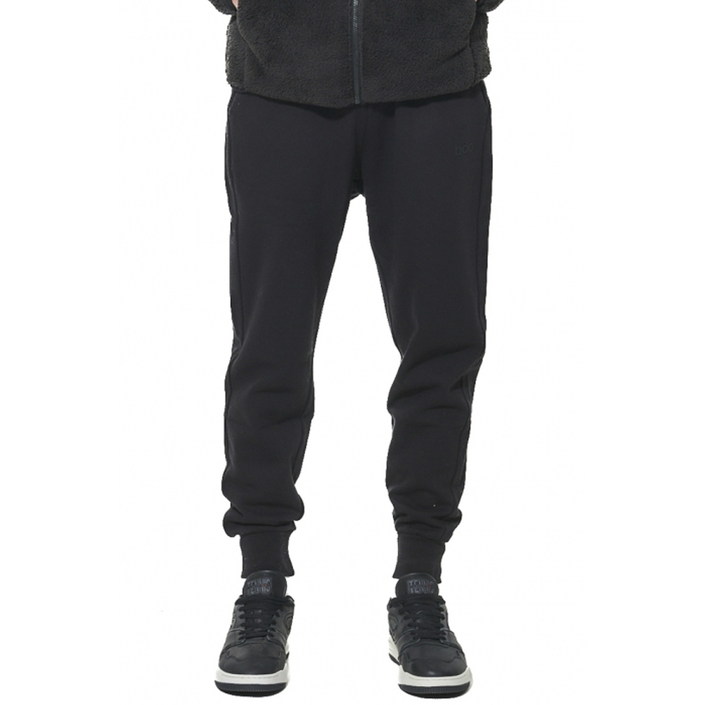 BODY ACTION Men's Fleece Sportstyle Joggers Ανδρικό Παντελόνι Φόρμας - Μαύρο