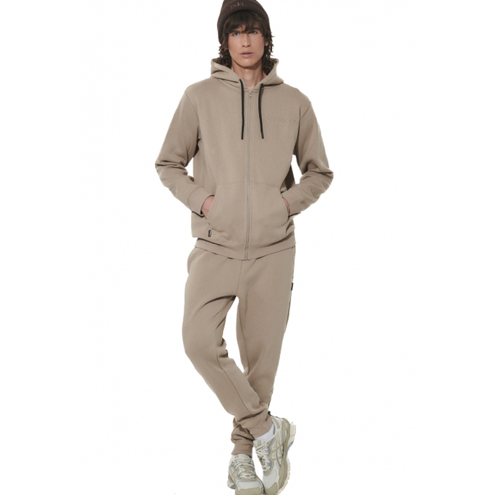 BODY ACTION Men's Athletic Fleece Joggers Ανδρικό Παντελόνι Φόρμας - 3