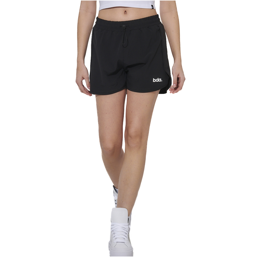 BODY ACTION Women's 2-in-1 Sports Shorts Γυναικείο Αθλητικό Σορτσάκι - Μαύρο
