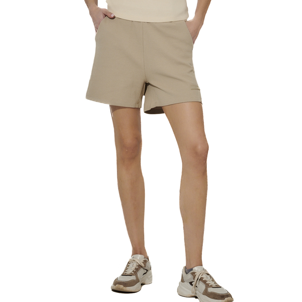 BODY ACTION Women's Stretch Cotton - Blend  Shorts Γυναικείο Σορτς - Μπεζ