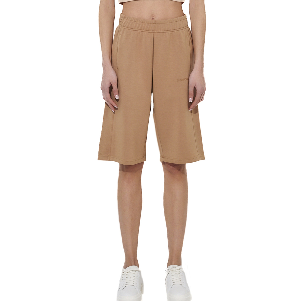 BODY ACTION Women's Wide-Leg Bermuda Shorts Γυναικεία Βερμούδα - Καφέ