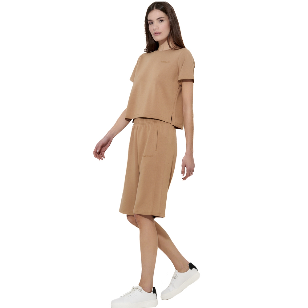 BODY ACTION Women's Wide-Leg Bermuda Shorts Γυναικεία Βερμούδα - 4