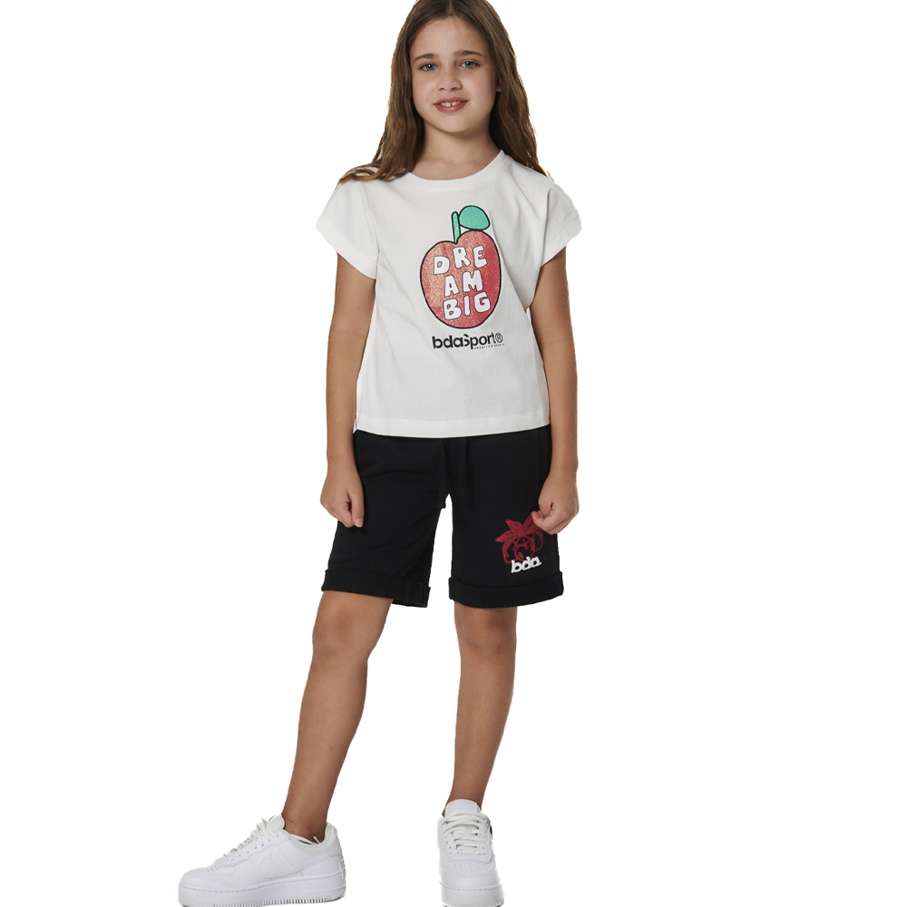 BODY ACTION Girl's French Terry Bermuda Shorts Παιδική Βερμούδα - 3