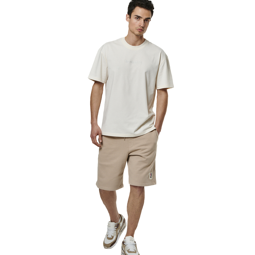 BODY ACTION French Terry Jogging Shorts Ανδρική Αθλητική Βερμούδα  - Καφέ