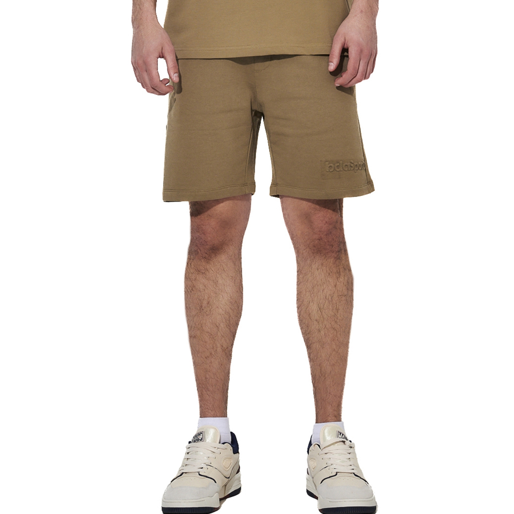 BODY ACTION Men's Cotton Terry  Shorts Ανδρική Βερμούδα - Χακί