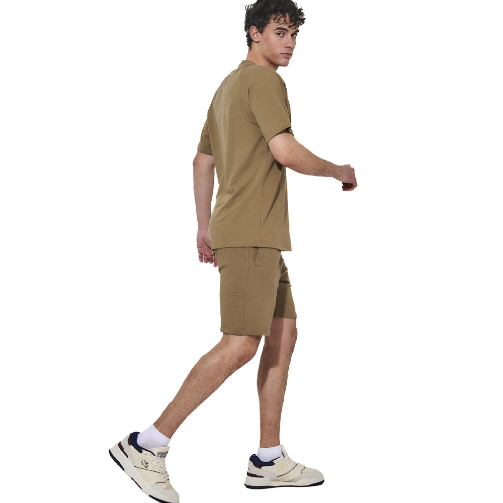 BODY ACTION Men's Cotton Terry  Shorts Ανδρική Βερμούδα - 4