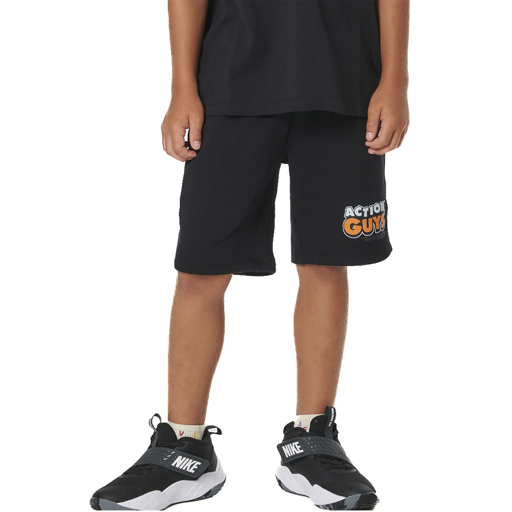 BODY ACTION Boy's French Terry Bermuda Shorts Παιδική Βερμούδα - Μαύρο