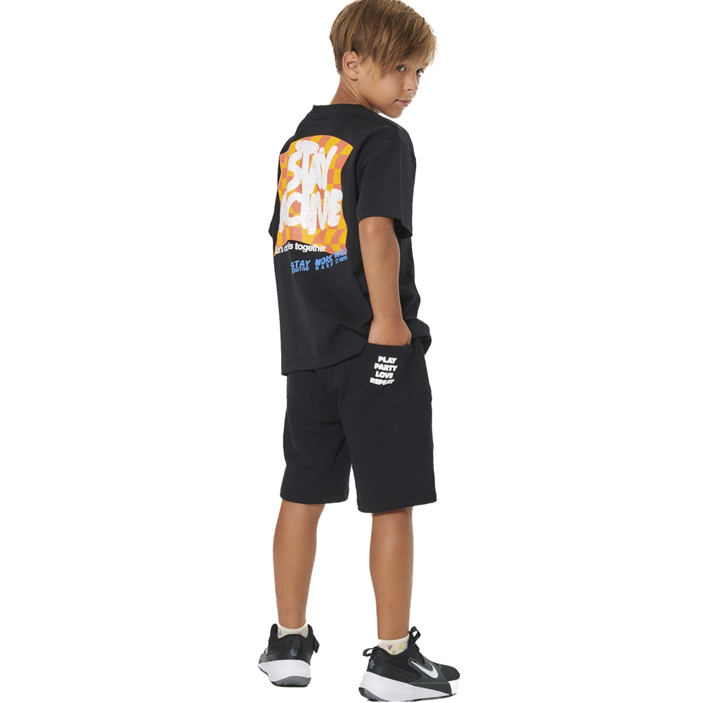 BODY ACTION Boy's French Terry Bermuda Shorts Παιδική Βερμούδα - 2
