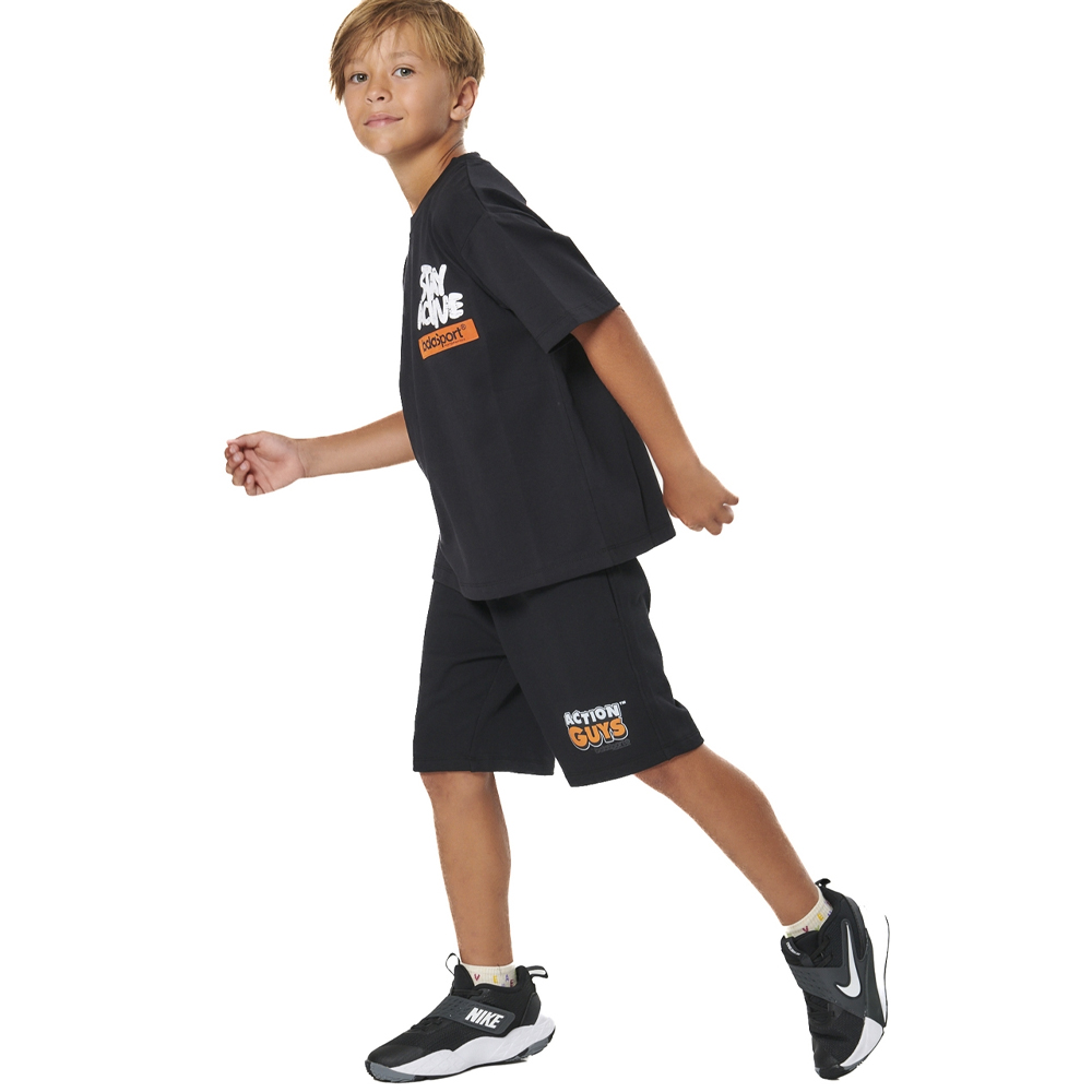BODY ACTION Boy's French Terry Bermuda Shorts Παιδική Βερμούδα - 4