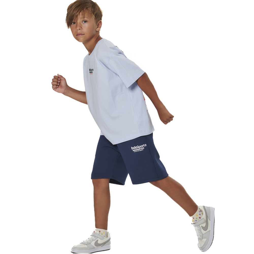 BODY ACTION Boy's Tech Fleece Bermuda Shorts Παιδική Βερμούδα - 4
