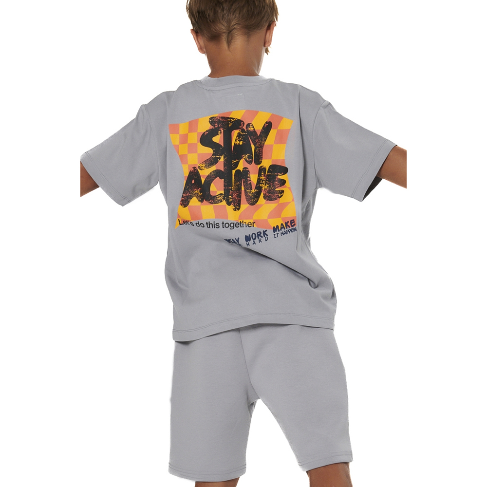 BODY ACTION Boy's Tech Fleece Bermuda Shorts Παιδική Βερμούδα - 2