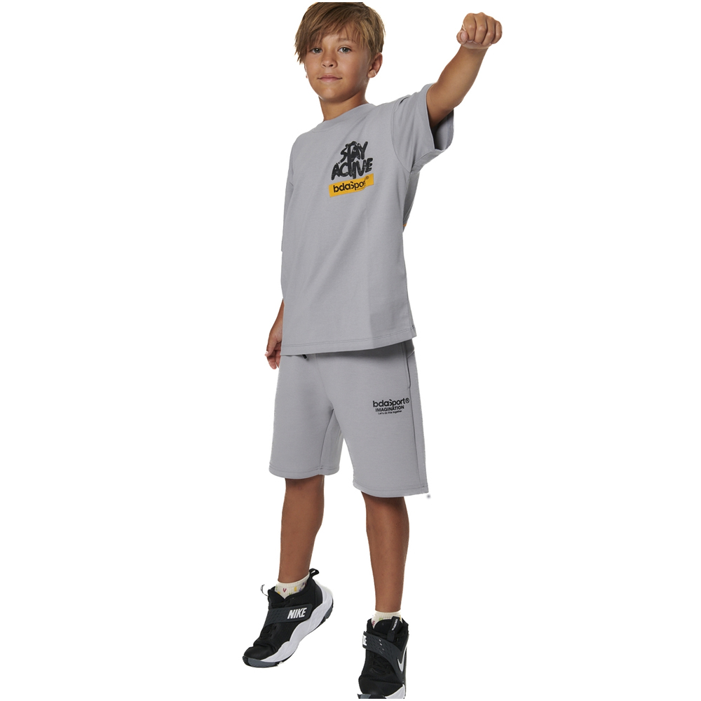 BODY ACTION Boy's Tech Fleece Bermuda Shorts Παιδική Βερμούδα - 3