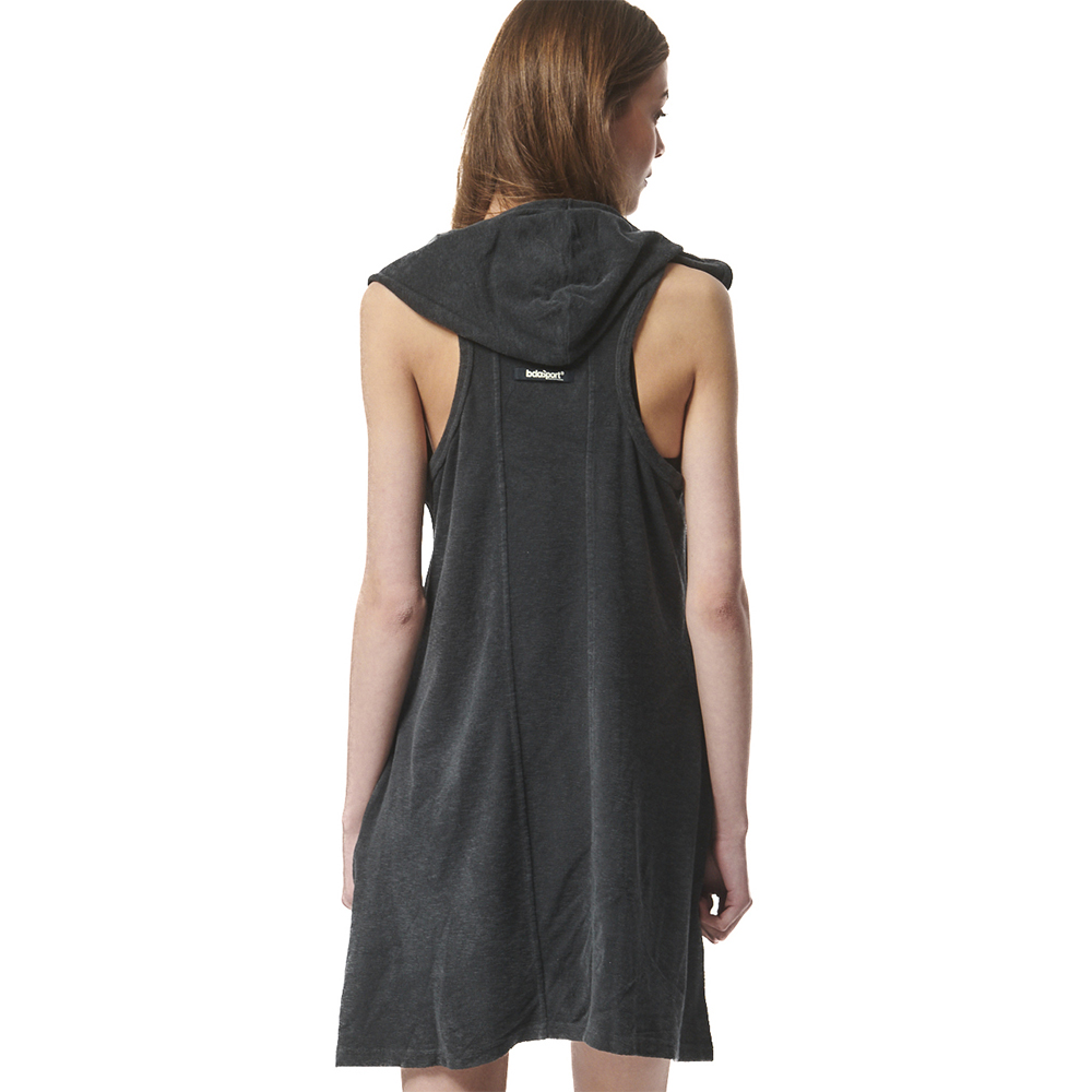 BODY ACTION Women's Natural Dye Sleeveless Terry Dress Γυναικείο Αμάνικο Φόρεμα - 2