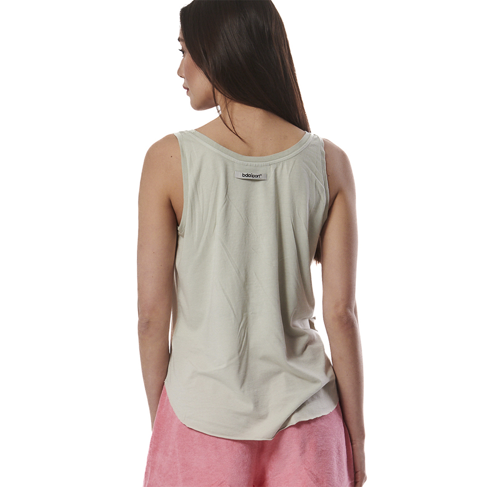 BODY ACTION Women's Natural Dye Tank Top Γυναικείο Αμάνικο T-Shirt - 2