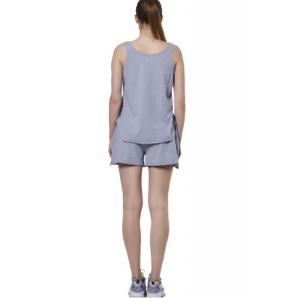 BODY ACTION Natural Dye Slub Tank Top Γυναικείο Αμάνικο T-Shirt  - 2