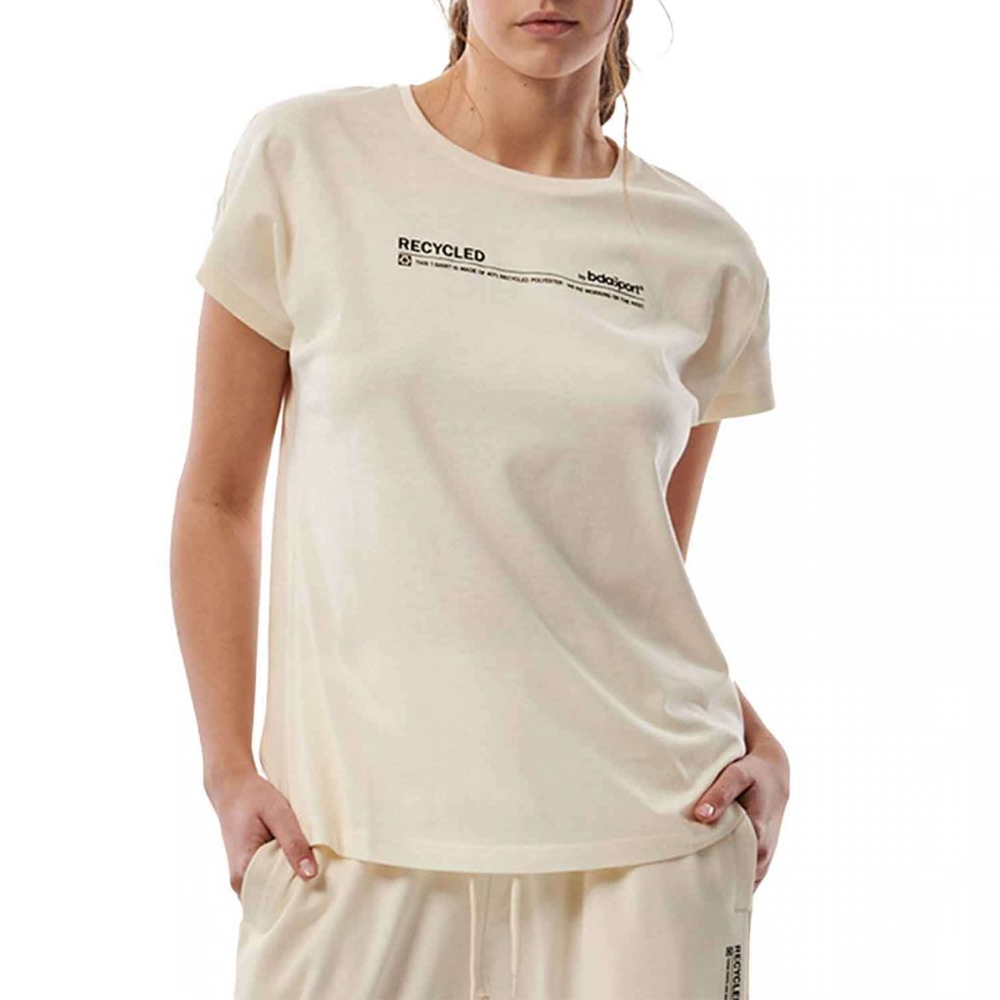 BODY ACTION Women's Sustainable Relaxed Fit T-shirt Γυναικείο T-shirt - Κρεμ