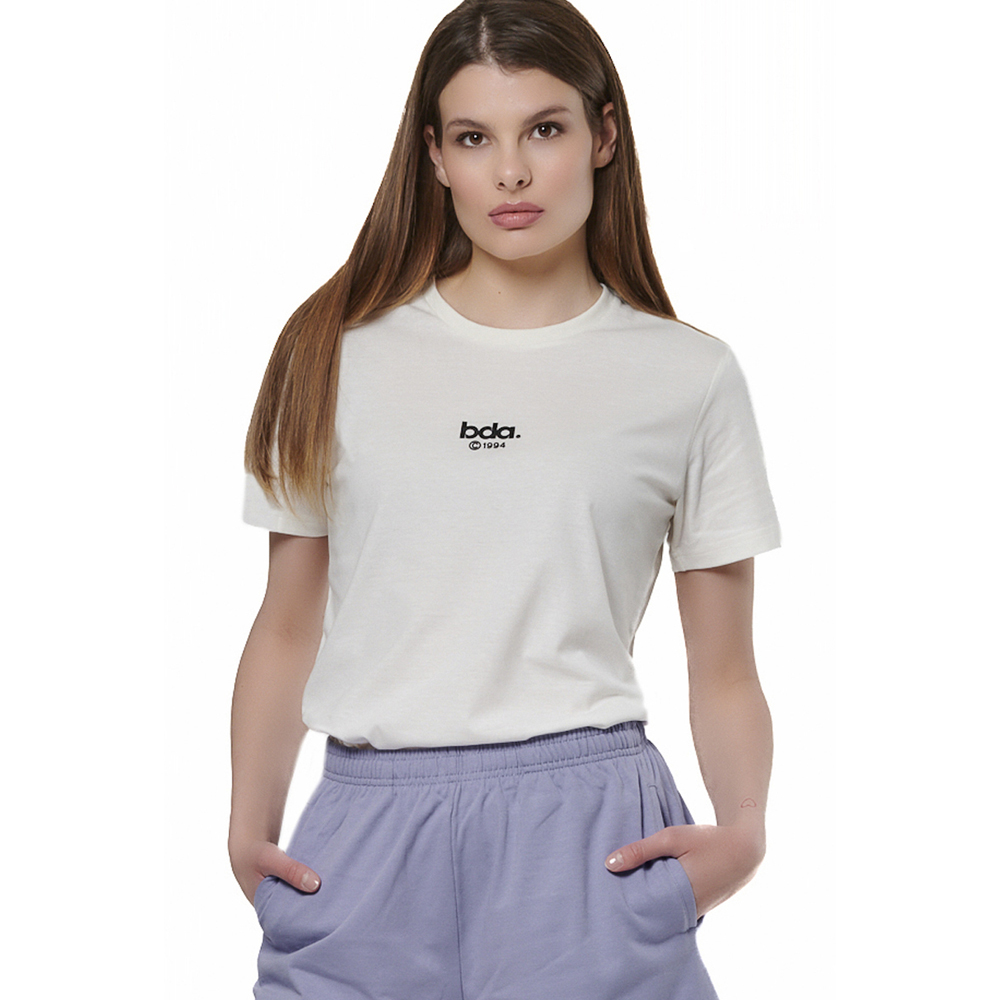 BODY ACTION Classic Tee Γυναικείο T-Shirt  - Λευκό