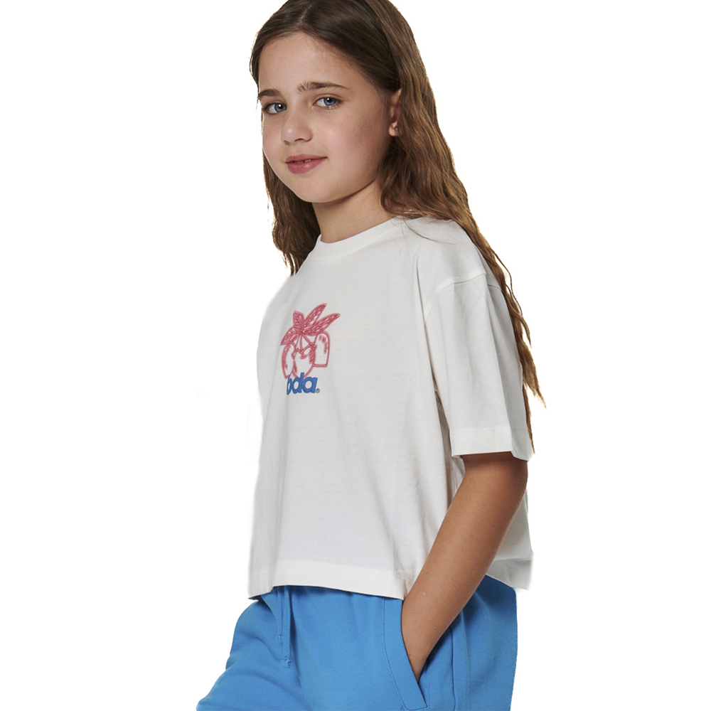 BODY ACTION Girls Short Sleeves Graphic T-Shirt Παιδικό T-Shirt - 3