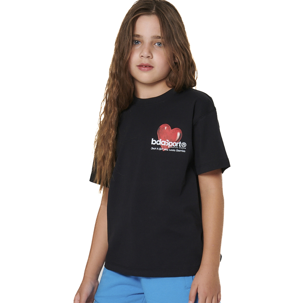 BODY ACTION Girls Floral Print T-Shirt Παιδικό T-Shirt - 3